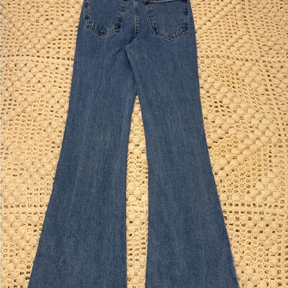 Cotton On Women's Blue Flared Jeans.      #8 - Picture 10 of 11
